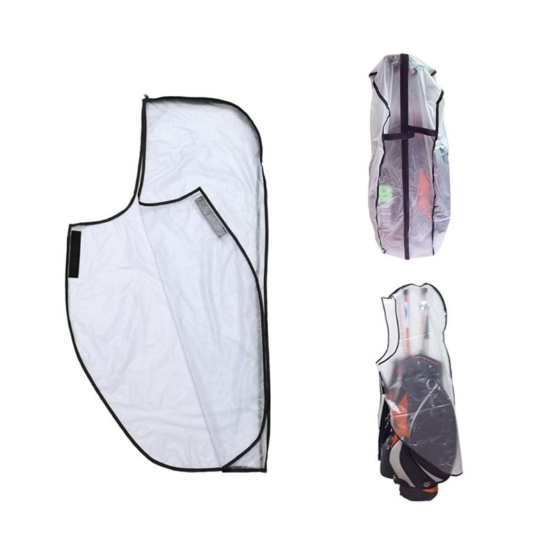 Final Clearance!Golf Bag Rain Cover,Waterproof PVC Clear Rain Cover for Golf Bag,Golf Bag Rain Protection Cover with Hood for Golf Push Carts.Anti UV,Anti-Static,All Weather Protection
