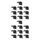 thumbnail image 3 of Monstrate Pack of 10 Plastic Baseball Cap Rack Wall-mounted Door Office Back Home Holder Display Hat Hook Storage Pre-drilled Hanger 2piezas, 3 of 6