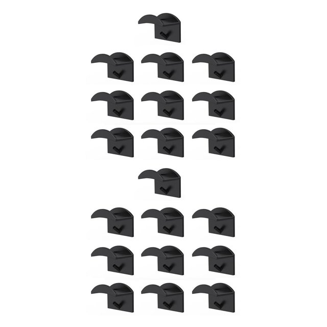 Yuarrent Pack of 10 Plastic Baseball Cap Hook Display Home Wall-mounted Holder Hat Door Hanger Back Rack Storage Office Pre-drilled 2piezas