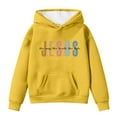 thumbnail image 4 of Arlun Jesus Hoodies For Kids Girls Christian Faith Cute Letter Printed Sweatshirts Oversized Classic Drawstring Pullover Hooded Tops With Pocket Yellow 2-3 Years, 4 of 4