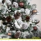thumbnail image 4 of Esferas para árbol de navidad Artego set mix de 30 esferas = 10pz*8cm 20pz*6cm color Café chessnut * Línea Glitter 3 acabados glitter, brillante y cromada, para colgar Christmas ornaments, 4 of 6