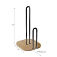thumbnail image 2 of Metal Paper Towel Holder With Bamoo Bottom, 2 of 4