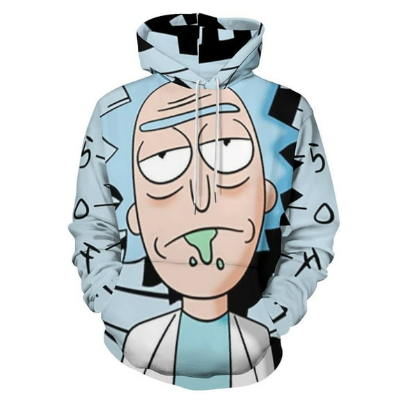 Rick And Morty Unisex Sweatshirts Loose Pullover Sweater Hooded Hoodie 3D Printing Jacket Winter Fall Clothes S