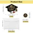 thumbnail image 3 of Graduation Hat and Diploma Shaped Fill-in Invitations with Envelopes & Stickers（Set of 15） Black Gold Graduation Invites Cards Grad Celebration Party Supplies for High School or College, 3 of 7