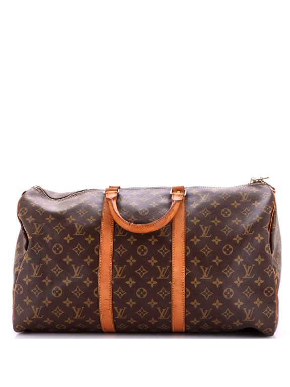 Pre-Owned Keepall Bag Monogram Canvas 50 By Rebag