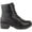 Black Smooth, variant on SUGAR Womens White Lug Sole Obvi Round Toe Block Heel Zip-Up Combat Boots 8.5 M