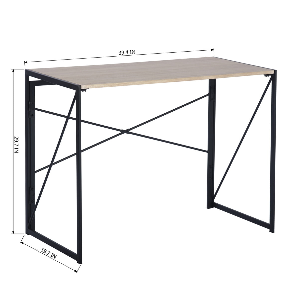 Homy Casa 39.4" Writing Desk - Compact Computer Desk for Small Spaces, Home Office Study Workstation