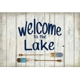 thumbnail image 2 of Kimberly, Allen 14x11 Gold Ornate Wood Framed with Double Matting Museum Art Print Titled - Welcome to the Lake, 2 of 4