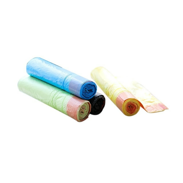 1 Roll Small Garbage Bag Drawstring Trash Bags Durable Plastic Home Kitchen Tool