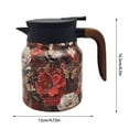 thumbnail image 3 of Vintage Floral Pattern Tea 2025 New Tea Pot Tea Built In Infuser 27 Oz Stainless Steel Floral Pattern Tea Pot Tea With Infuser Long Insulation Ceramic Cups Bulk Cups Cups Ceramic Speckled Mug Vacuum, 3 of 4