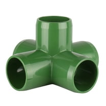 5 way X -1" - Green - Furniture Grade PVC Fitting