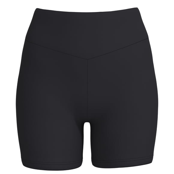 Short Deportivo Athletic Works Cintura alta, Negro Talla CH