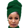 thumbnail image 2 of Dalrosia Head Wraps for Black Women African Head Wrap Lightweight for Women Long Plain Turban Hair Scarf Scarves, 2 of 2