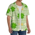 thumbnail image 4 of Disketp Men's Hawaiian St Patrick's Day11 Print Shirts Button Down Holiday Beach Shirts-Medium, 4 of 7