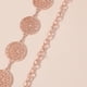 thumbnail image 4 of Cadena De Cinturón Hueco Flor Redonda Accesorios De Cadena De Cinturón De Metal - Oro Rosa, 4 of 5
