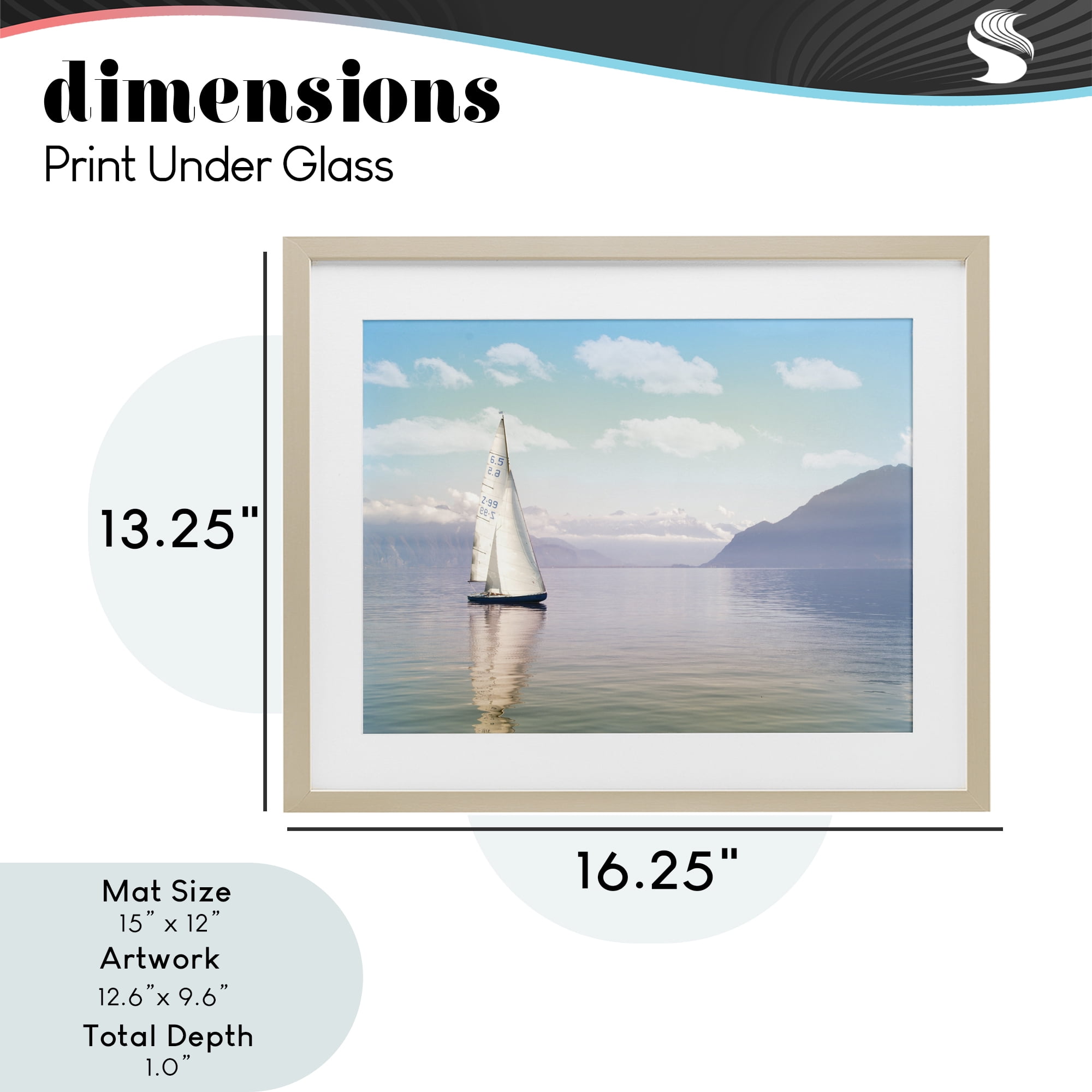 Stupell Industries Ocean Sails Lounging Birch Framed Print Under Glass, design by Marcus Prime
