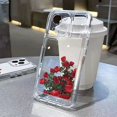 thumbnail image 1 of Funda transparente de cristal con mariposas para iPhone, carcasa para iPhone 13, 14 Pro Max, 11, 12 Pro Max, XS, X, XR, 7, 8 Plus, 14 Fivean unisex, 1 of 2