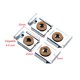 thumbnail image 3 of Frameless Mirror Fixing Clip Picture Fixing Clip Square Mirror Mounting Clips with Hollow Wall Anchors & Screws Tools, 3 of 4