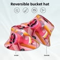thumbnail image 5 of Daiia Colorful Cartoon Biplane Pattern Bucket Hat - Trendy Cotton Sun Hat for Beach, Golf, Fishing - Fun Outdoor Vacation Boonie for Men and Women, 5 of 9