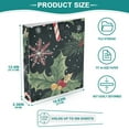thumbnail image 5 of Christmas Decorations 3 Ring Binders 1.5 inch Hardcover File Folders with Interior Pockets A4 Size Organizer for School Office Hospital, 5 of 8