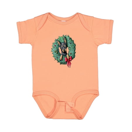 

Inktastic KiniArt Min Pin Christmas Gift Baby Boy or Baby Girl Bodysuit