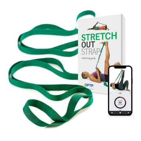 OPTP The Original Stretch Out Strap with Exercise Book Top Choice of Physical Therapists & Athletic Trainers