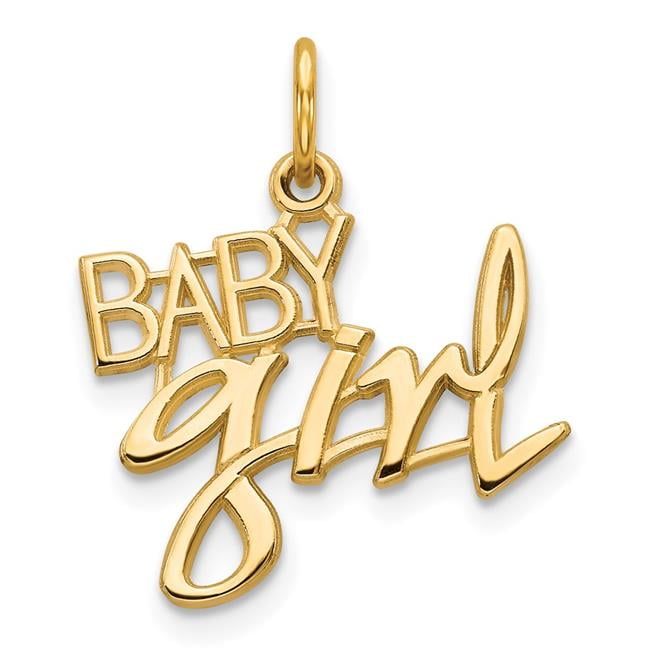 Finest Gold 10K Yellow Gold BABY GIRL Charm