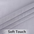 thumbnail image 3 of Haperlare Gray Kitchen Curtains 27"Wx36"L Linen Solid Button Tab Top Cafe Tier Curtains Light Filtering Curtains for Living Room Bathroom, 2 Panels, 3 of 7