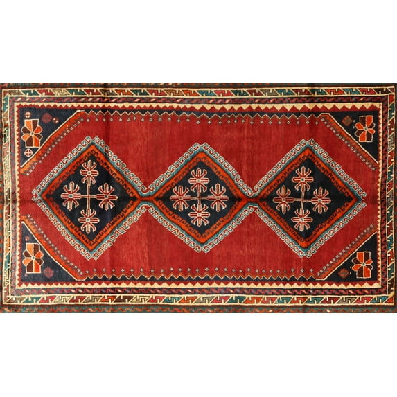 Ahgly Company Machine Washable Indoor Rectangle Traditional Brown Area Rugs, 6' x 9'