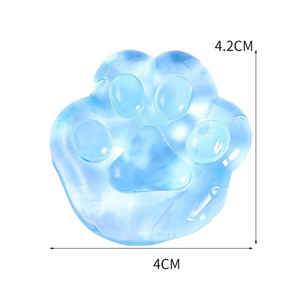 Cat Paw Squeeze Toys, Handmade Mini Kawaii Stress Relief Fidget Sensory Toys,  Pinch Family