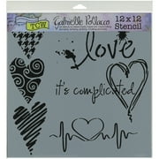 Crafter's Workshop Template 12"X12"-Complicated Hearts