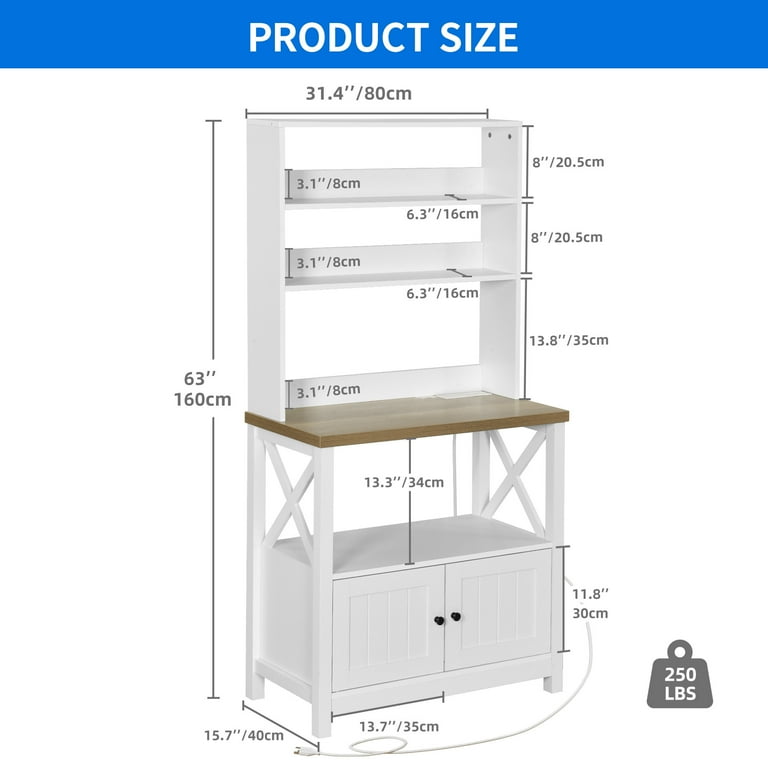 White bakers rack walmart deals