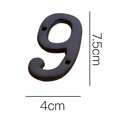 thumbnail image 1 of AMERTEER Wrought Iron Decorations Creative DIY House Number Casts Iron Metal Numbers, 1 of 2