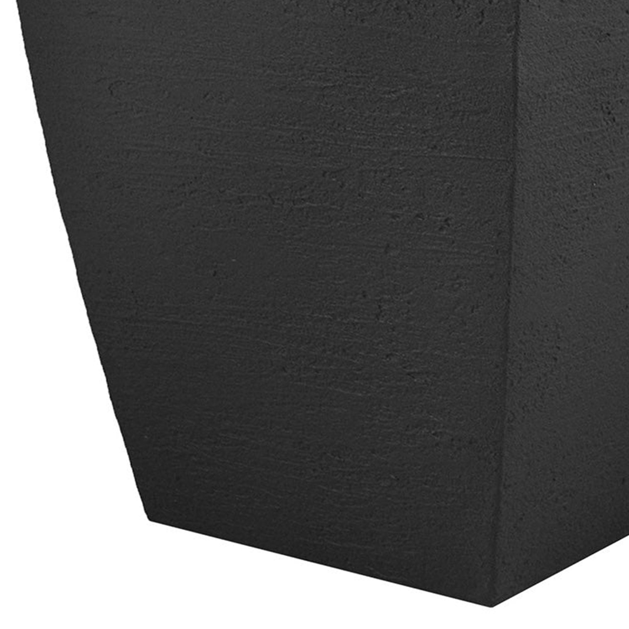 Tusco Products Modern 19 Inch Molded Plastic Square Planter, Black - image 5 of 5
