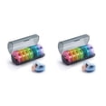 thumbnail image 3 of Contenedor de pastillas Naiovety a prueba de polvo y humedad Negro y colorido 2Conjunto, 3 of 6