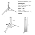 thumbnail image 4 of Support de Parasol de Plage Portable, Métal Lourd Pliable Design à Quatre Trépieds Trou Central Réglable pour Usage Extérieur, Supporte les Jardins de Plage, 4 of 5