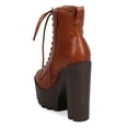 thumbnail image 3 of New Women Breckelles Jamie-11 Leatherette Lace Up Lug Sole Platform Combat Boot, 3 of 5