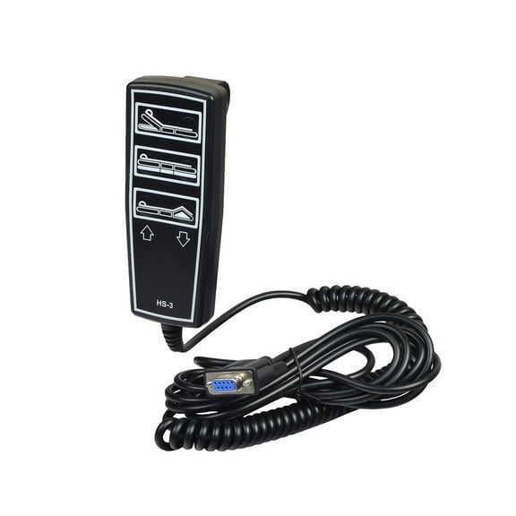AlveyTech 3-Function 9-Pin Hand Control Pendant with Screw-On Connector for Drive Medical Full Electric Hospital Beds - (15005HC) Replacement Remote for Drive Adjustable Beds 15300/15302/15303/15005