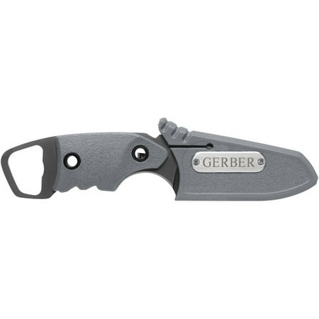 Combo Drop Point Blade - Gerber Epic Serrated Edge Drop Point Fixed Blade Knife with Sheath
