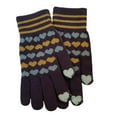 thumbnail image 4 of Hellosay Warm Gloves for Women Knit Thermal Warm Touch Screen Gloves Christmas Gifts Black, 4 of 8