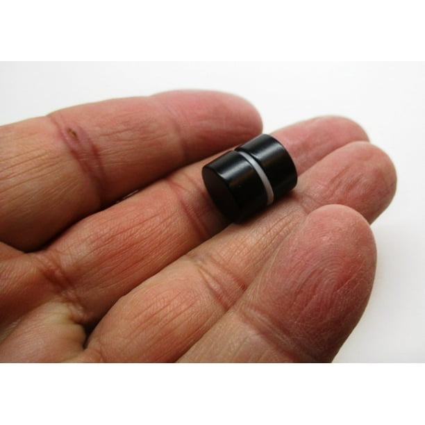 Neodymium 1/2" x 1/4" Grade N52 Set of 2 Black Epoxy Rare Earth