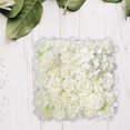 thumbnail image 6 of , Flower Screen Hydrangea Decorative Silk Flower Panels Backdrop for Wedding Stage , White, 6 of 8