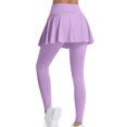 thumbnail image 4 of REALiKUN Women's Sports Skirted Leggings Yoga Skirts Spandex Tights Athletic Tennis Skorts Gym Active Running Bottoms, 4 of 5