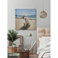 thumbnail image 3 of Parvez Taj Dog by the Beach Canvas Wall Art, 3 of 9