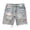 Blue, variant on Joernso Men Summer Distressed Denim Shorts Button Zipper Fly Multi Pockets Short Jeans Straight Fit Ripped Holes Knee Length Distressed Denim Shorts