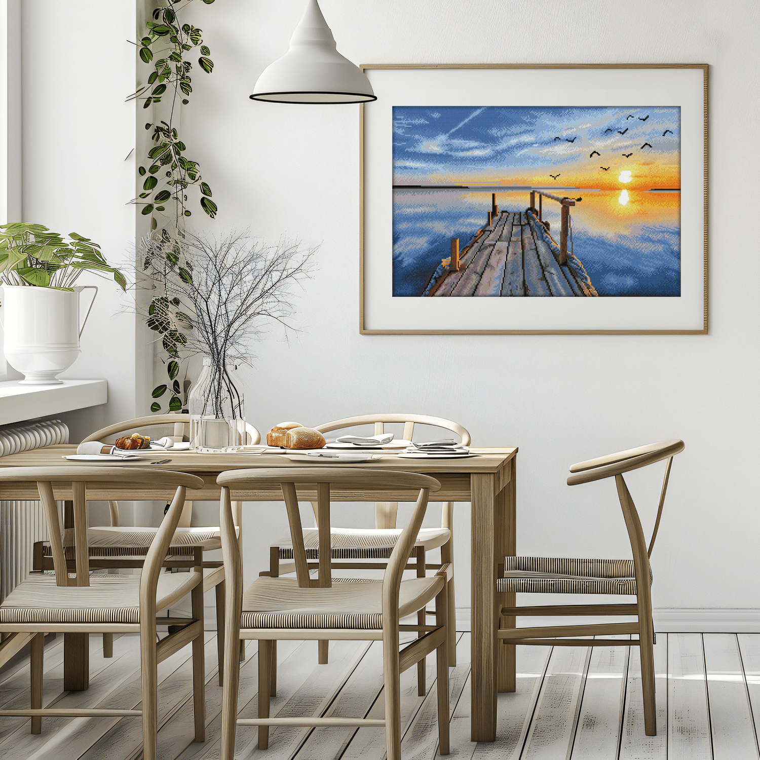 Diamond Dotz Sunset Jetty Diamond Painting Kits for Adults - Diamond Art Kits a Relaxing Creative Craft Kit with Dotz Gems 28.6x18.5