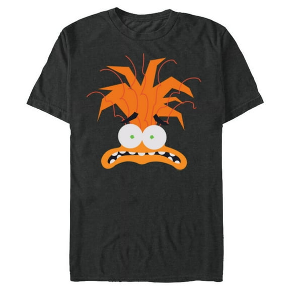 Disney and Pixar’s Inside Out 2 Anxiety Big Face Costume- Short Sleeve Blended T-Shirt for Adults - Customized-Dark Heather