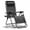 Black, variant on HaiCube Zero Gravity Chair Set of 2, Adjustable Reclining Outdoor Lounge Chairs with Cup Holder Tray & Headrest, Portable Folding Patio Chairs for Camping, Pool, Backyard, Black