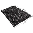 thumbnail image 4 of Black Christmas Candy Cane and Snowflake Pattern Blanket,Comfortable Soft Flannel Throw Blanket,All Season,Warm Lightweight Blankets for Sofa Bed Couch Living Room Chair,40"x50", 4 of 4