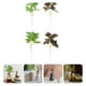 thumbnail image 2 of RomaMX 4pcs planta verde artificial Falso verde hojas de hojas para decoración (verde claro), 2 of 8